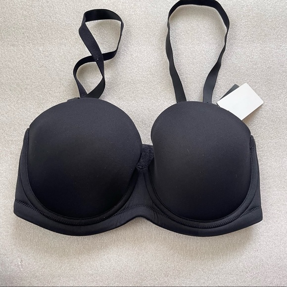 Wacoal Red Carpet Strapless Black Underwire Bra Size 32DD NWT - Picture 3 of 6